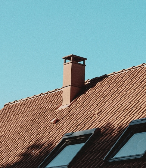 chimney-flashing-repair-nj Chimney flashing repair being done on a New Jersey home