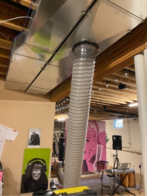 Dryer vent installation project completed in a basement located in New Jersey on the same day of service, showcasing the finished vent system Dryer vent installation project completed in a basement located in New Jersey on the same day of service, showcasing the finished vent system