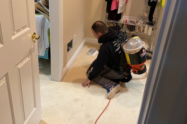 Exhaust vent cleaning service in New Jersey performed in a household laundry area Exhaust vent cleaning service in New Jersey performed in a household laundry area